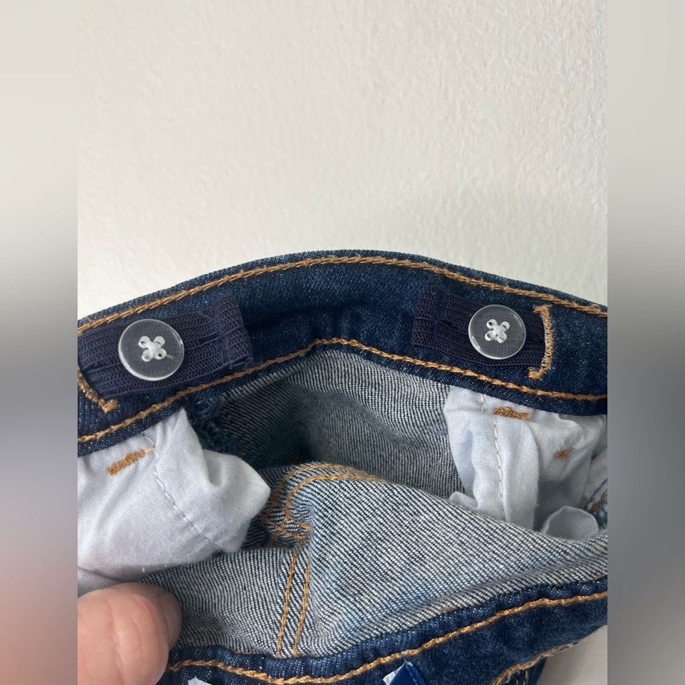 Old Navy Blue Skinny Jeans Adjustable Waist Toddler Girl Size 3T - Picture 3 of 5